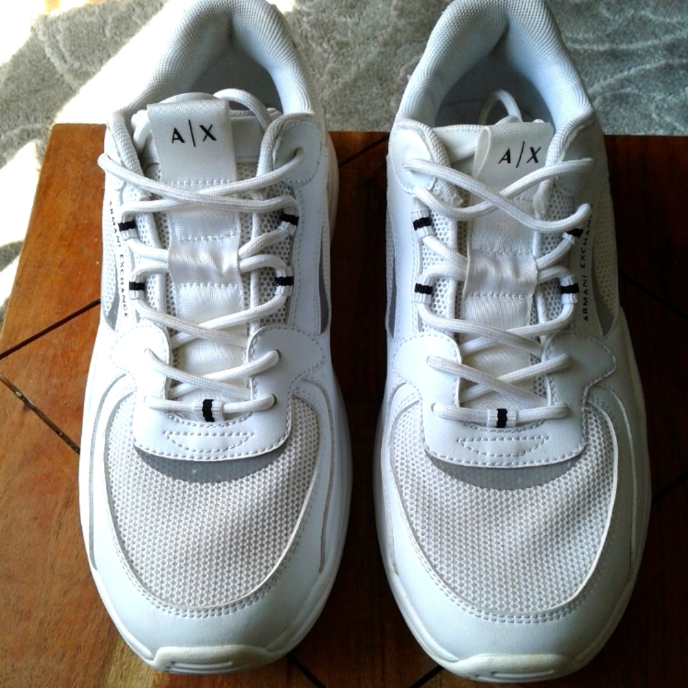 Armani Exchange White Sneakers